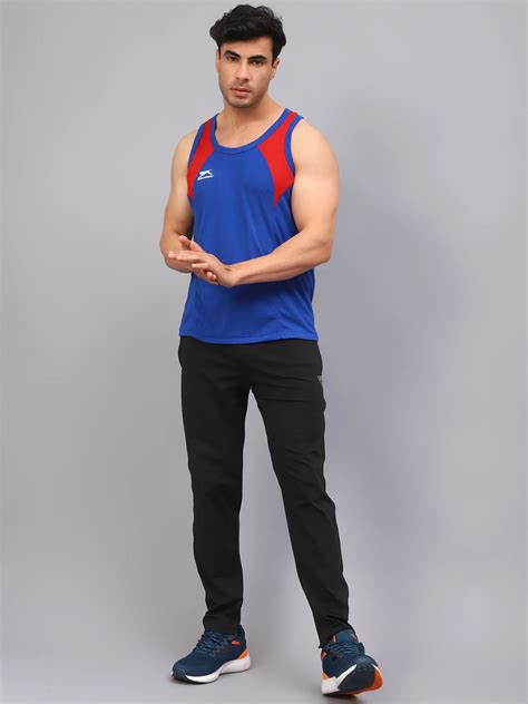 Buy Royal Blue Gym Vest for Men online in India | Shivnaresh