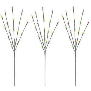 Buy Brite Star 46-394-00 Traditional 60 Twinkling LED Light 3ct Twig ...
