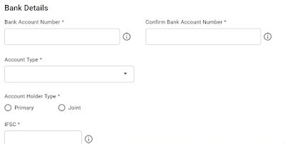 How to add bank account in e-filing income tax account?