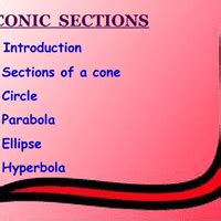 Conic Section PPT Maths Class 11