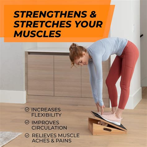 Buy Slant Board for Calf Stretching, Squats & Achilles - Calf Stretcher ...
