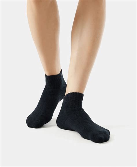 Buy Compact Cotton Terry Ankle Length Socks With StayFresh Treatment ...