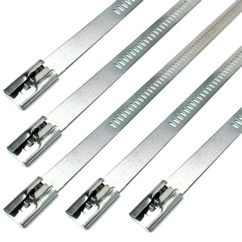 Buy 10 pack Secure 14" long Stainless Steel Positive Locking Zip Ties ...