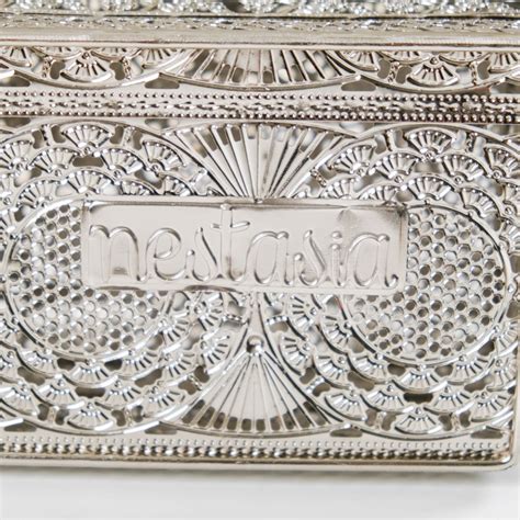 Antique Jewellery Box - Vintage Metal Jewelry Box | Nestasia