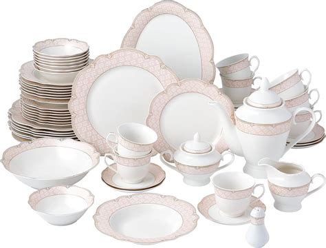 Joseph Sedgh Collection "Sandra" 57-Piece Bone China Dinnerware Set ...