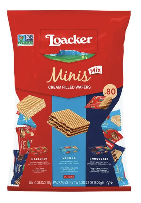 Loacker Minis Crispy Waffers 800g(Mix Flavours) 28.22 OZ - Walmart.com