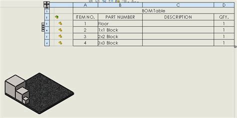 SolidWorks Creating Bom From Assembly Add Thumbnail 的图像结果