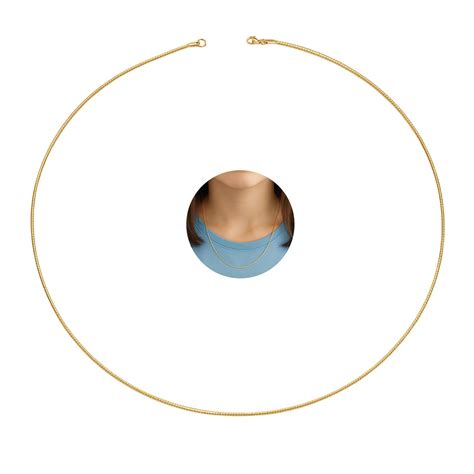 Buy VAMA FASHIONS Classic Simple Stainless Steel Gold Round Snake Neck ...