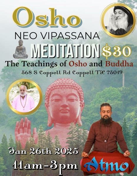 Osho Neo Vipassana in Dallas,Tx with Atmo (4-hr session), 568 S Coppell ...