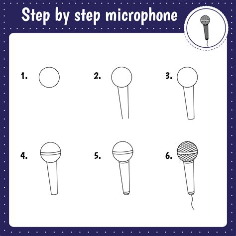 How To Draw A Microphone Easy
