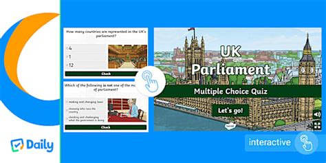 UK Parliament Multiple Choice Quiz (teacher made) - Twinkl