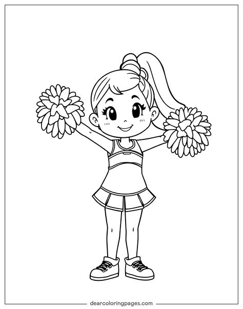 Cheerleading Coloring Pages - 10 Free Printable Coloring Pages