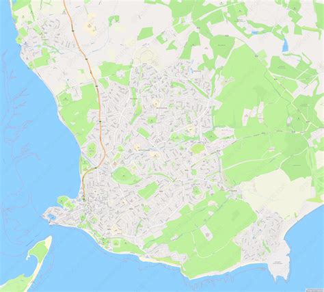 Exmouth - Modern Atlas Vector Map | Boundless Maps