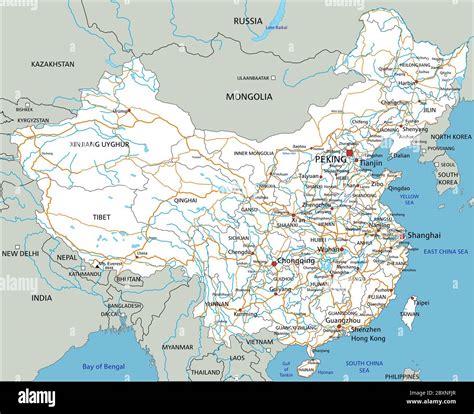 Printable Detailed Map Of China Land Use Map Of China China