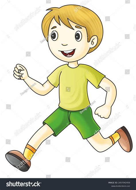 Action Verb Run Word Verb Expressing Stock Illustration 2057042456 ...