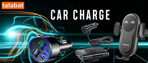 Talabat QC 12/24V 4 in 1 Fast Car Charger Back Seat Charging 4 USB ...