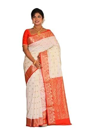 Buy AS Aishwarya Sarees Women's Gorod Kanchipuram Saree With Blouse ...