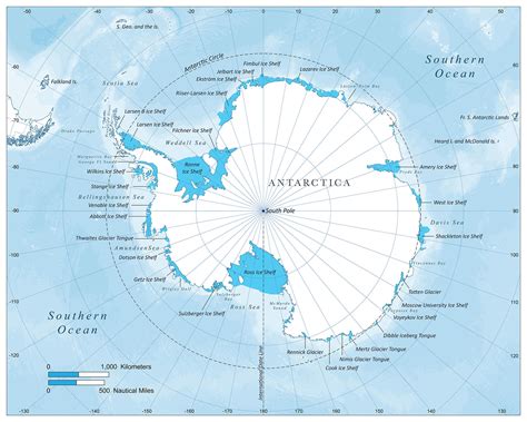 Maps Of Antarctica - Antarctica Regions Map anarctica map