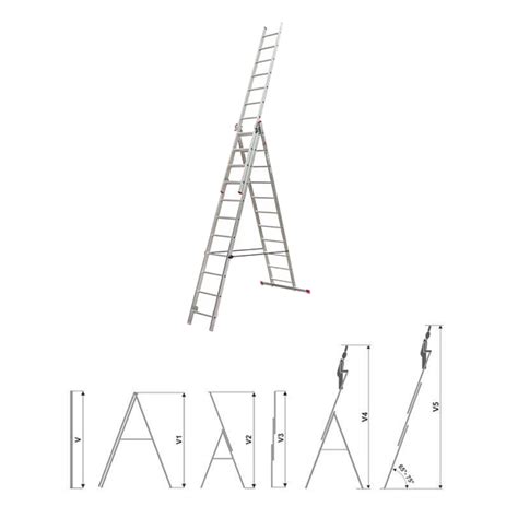 Kućne merdevine od aluminijuma i čelika sa dva, tri, četiri ili pet ...