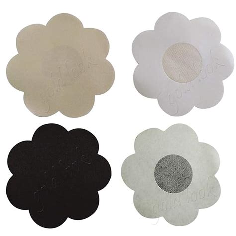 Gold Look Sensual Women's Silk Cotton Nipples Pasties (Beige, Free Size ...