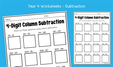 Image result for Column Method Subtraction Year 4