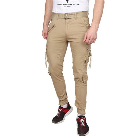 Buy Devil Men's|Boy's Cotton Solid Khakhi Relaxed Fit Zipper DORI Slim ...