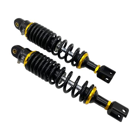 汎用 320mm CNCアルミ リアサスペンション コの字 マジェスティ125 シグナスX BWS 黒 金 | x-cars