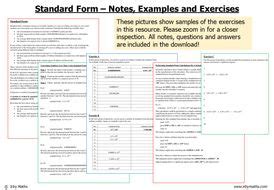 Image result for Standard Form Student Notes