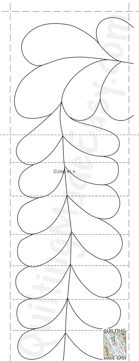 Quilting Made Easy, Inc. Borders Made Easy #406 Feathers : Amazon.in ...