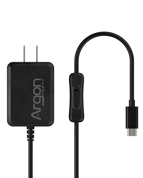 Buy Argon USB C Power Supply with Switch | Raspberry Pi 4 Power Supply ...