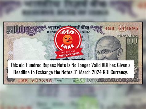 Fact Check: Old Rs 100 Notes NOT Expiring From 31 March 2024 Fake News ...