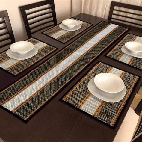 Buy Haus Fabula Natural River Grass 12 X 18 Inches 4 Seater Dining ...