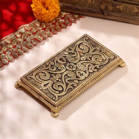 Brass Pooja Chowki (0.5 Inch) – Vedansh Craft