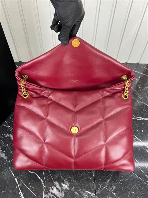 Yves Saint Laurent Kadin canta Loulou Puffer Buyuk Boy Gold Aksesuarli ...
