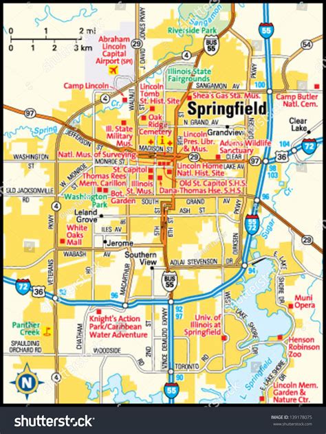 Image result for Springfield IL City Limits Map