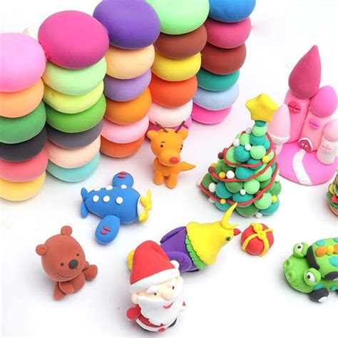 Eclet (Pack of 12) Air Dry Clay, Colorful Children Soft Clay, Creative ...
