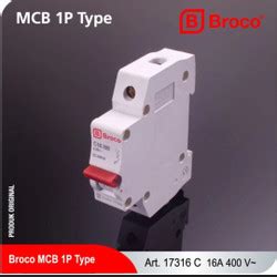 Jual BROCO MCB 1 Phase 16A / MCB BROCO 16 ampere 1Phase - Jakarta Barat ...