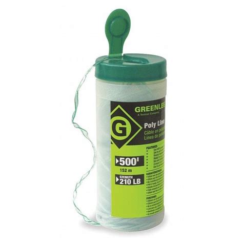 Greenlee Fishing Line, 500 Ft, Poly Line, 210 lb 430-500 | Zoro