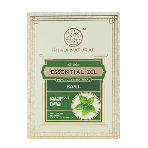 KHADI NATURAL Basil Oil, 15ml : Amazon.in: Health & Personal Care