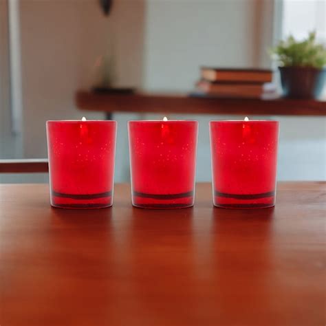 Buy HOSLEY Set of 3 Sweet Pea Jasmine Scented Votive Candles from ...