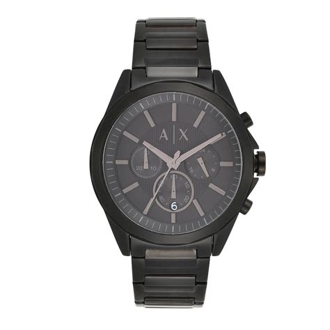 Buy Men Black Chronograph Quartz Watch Online at The Collective - 887559