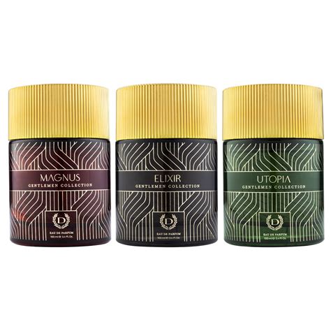 Pack of 3 Denver Gentlemen Collection Magnus, Elixir & Utopia 100ml Pe ...