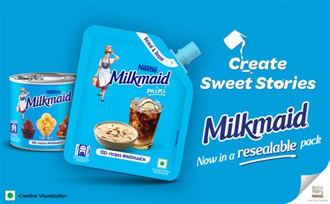 Milkmaid Nestle Mini Sweetened Liquid Condensed Milk, 190 G, Doy Pack ...