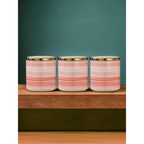 Buy UMAI Airtight Ceramic Storage Jars with Lids Multicolor 310ml (Pack ...