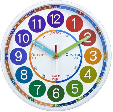 Teaching Clock, Silent Movement, Educational Clock, India | Ubuy