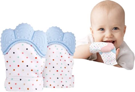 Buy Koochie-Koo Cute Printed Easy Infant Teething Mittens Food Grade ...