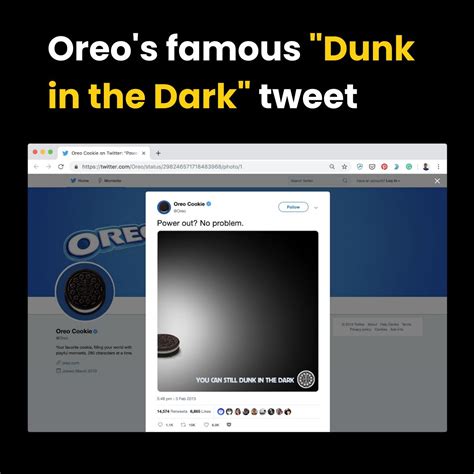 Oreo's "Dunk in the Dark" tweet at Super Bowl | On The Run Agency ...