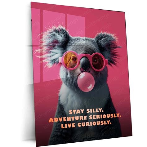 Koala Portrait – Anthony Burrill Style Artwork by Pinch – TURTLEWINGS