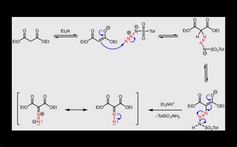 Sir please give me the preparation of diazoacetic ester and its reaction
