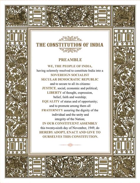 What Is The Preamble Of The Constitution Of India? » Gkfunda
